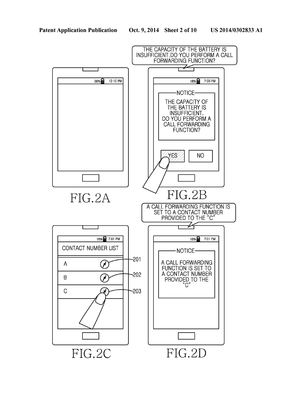 METHOD AND DEVICE FOR FORWARDING AN INCOMING CALL ACCORDING TO A REMAINING     BATTERY CAPACITY - diagram, schematic, and image 03