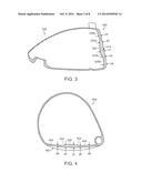 STRIKING FACE OF A GOLF CLUB HEAD diagram and image