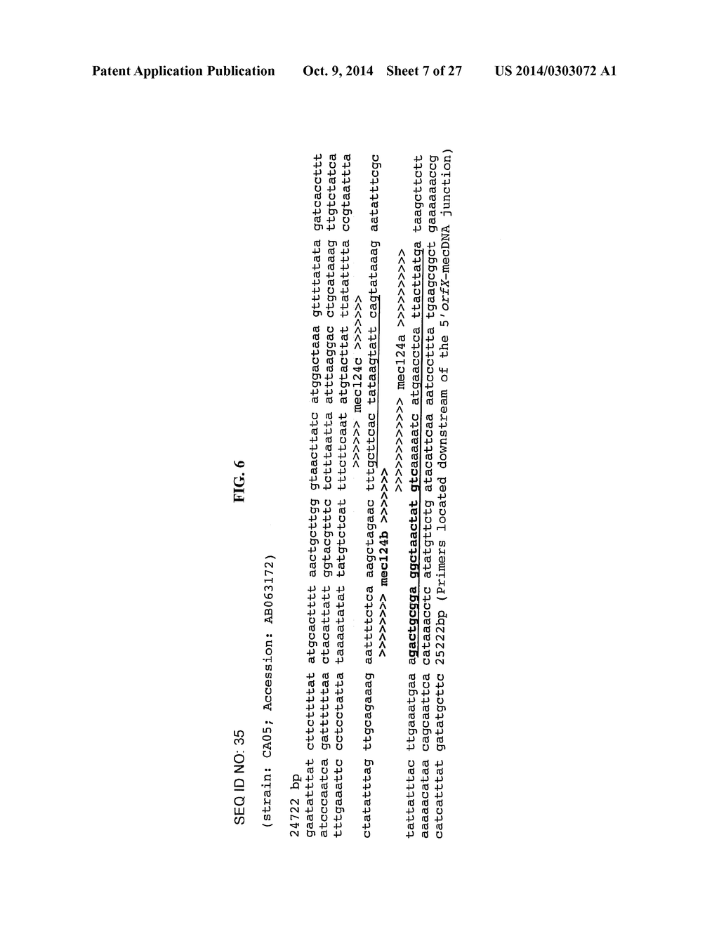 Method of Determining Types I, II, III, IV or V or Methicillin-resistant     Staphylococcus aureus (MRSA) in a Biological Sample - diagram, schematic, and image 08