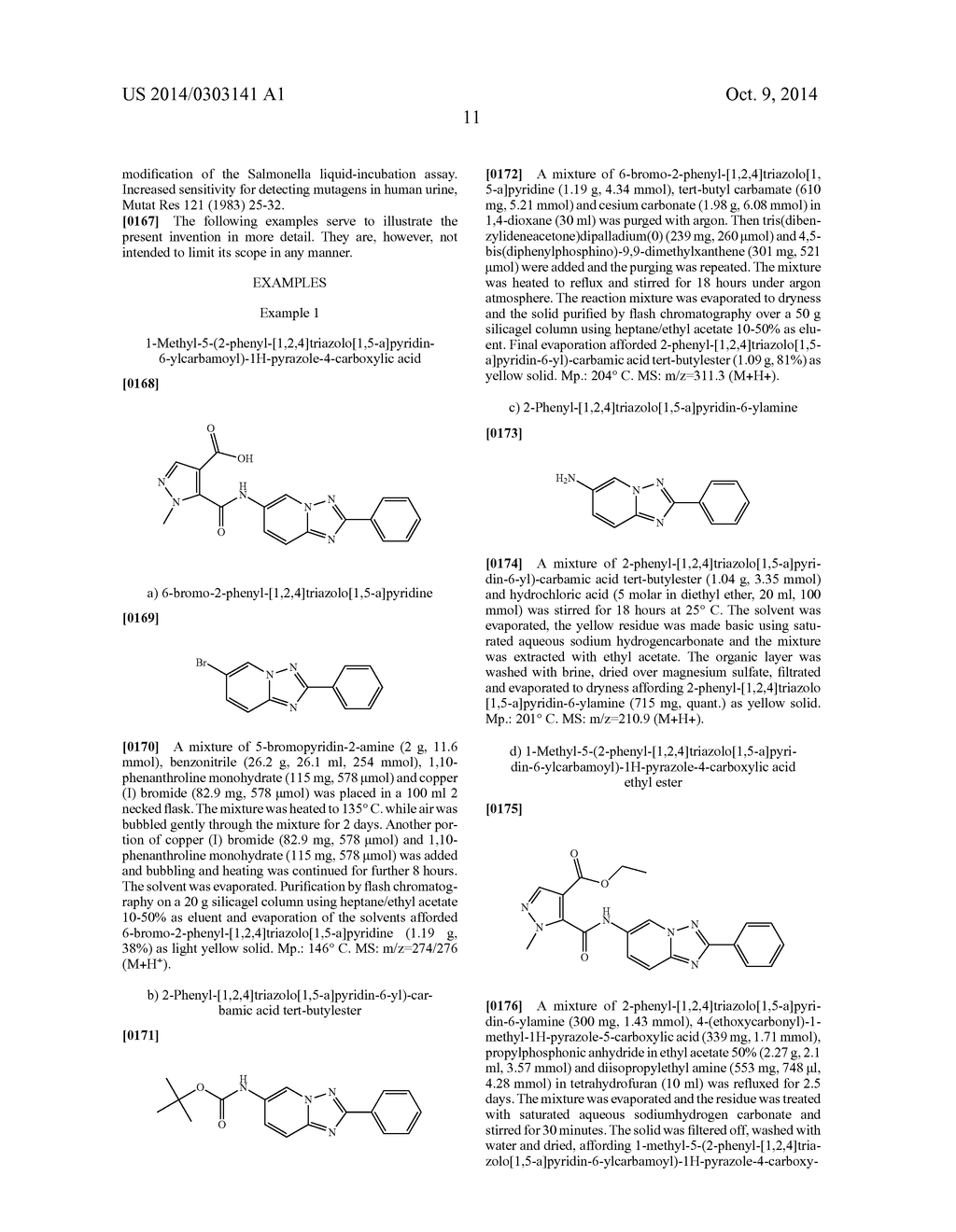 TRIAZOLOPYRIDINE COMPOUNDS - diagram, schematic, and image 12