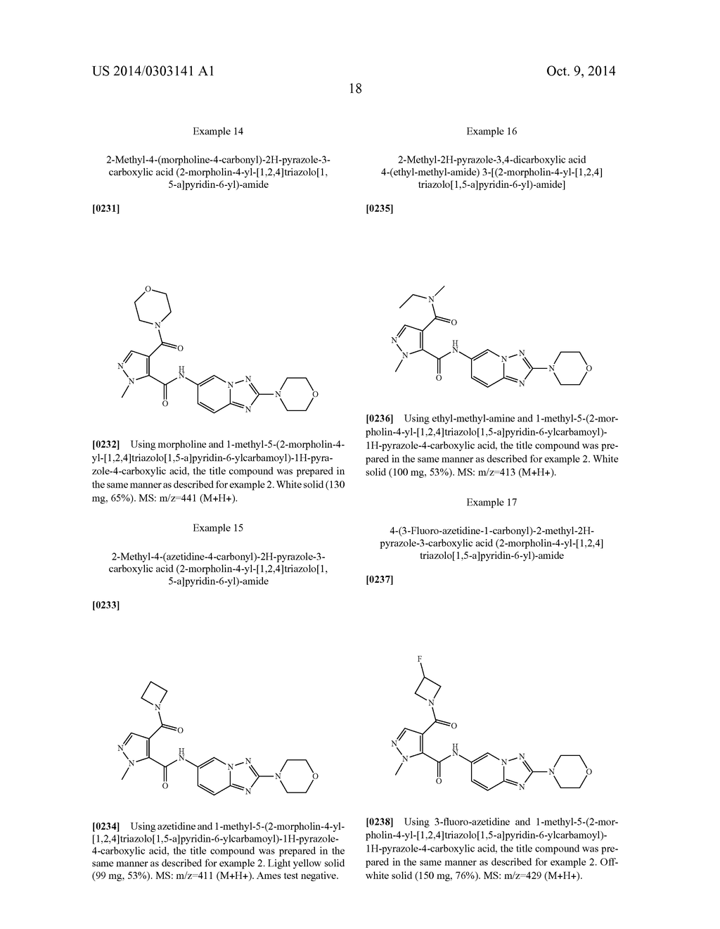 TRIAZOLOPYRIDINE COMPOUNDS - diagram, schematic, and image 19