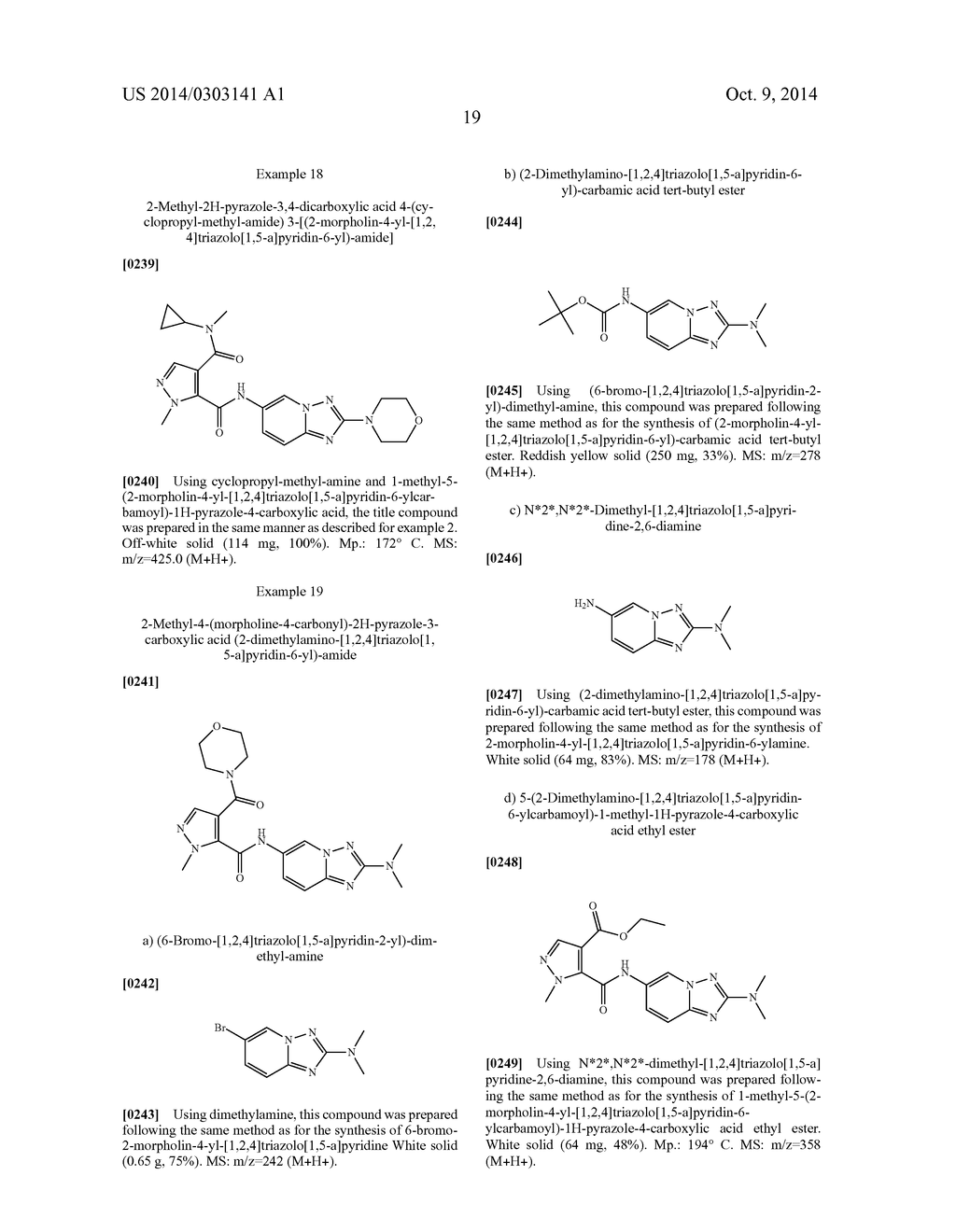 TRIAZOLOPYRIDINE COMPOUNDS - diagram, schematic, and image 20