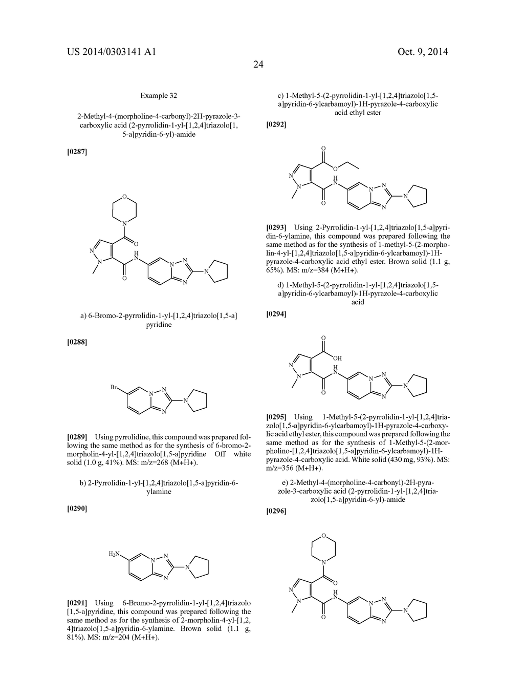 TRIAZOLOPYRIDINE COMPOUNDS - diagram, schematic, and image 25