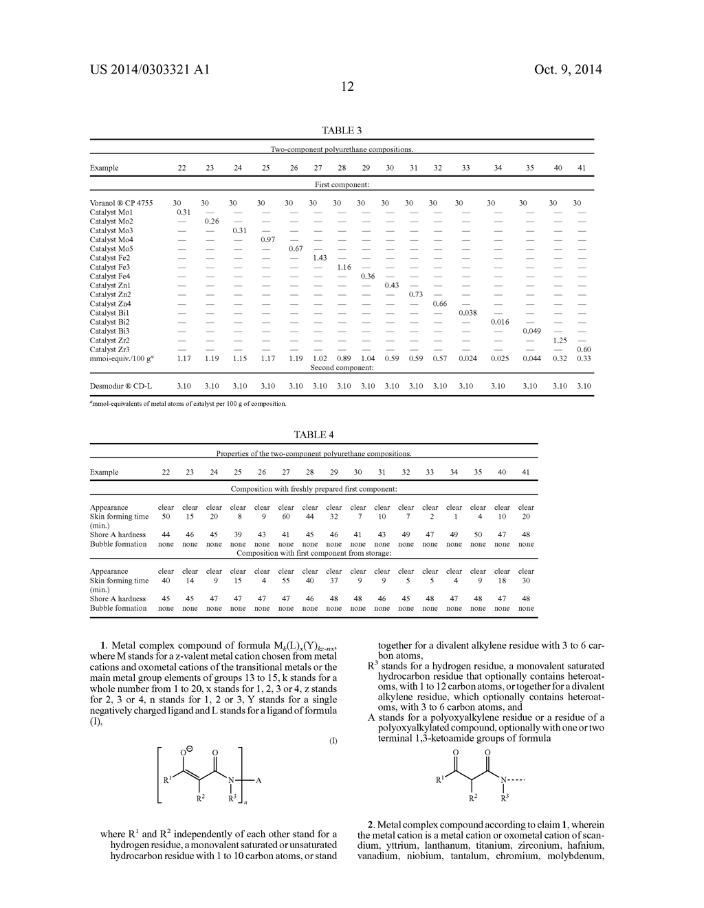 METAL COMPLEX COMPOUNDS AS CATALYSTS FOR POLYURETHANE COMPOSITIONS - diagram, schematic, and image 13