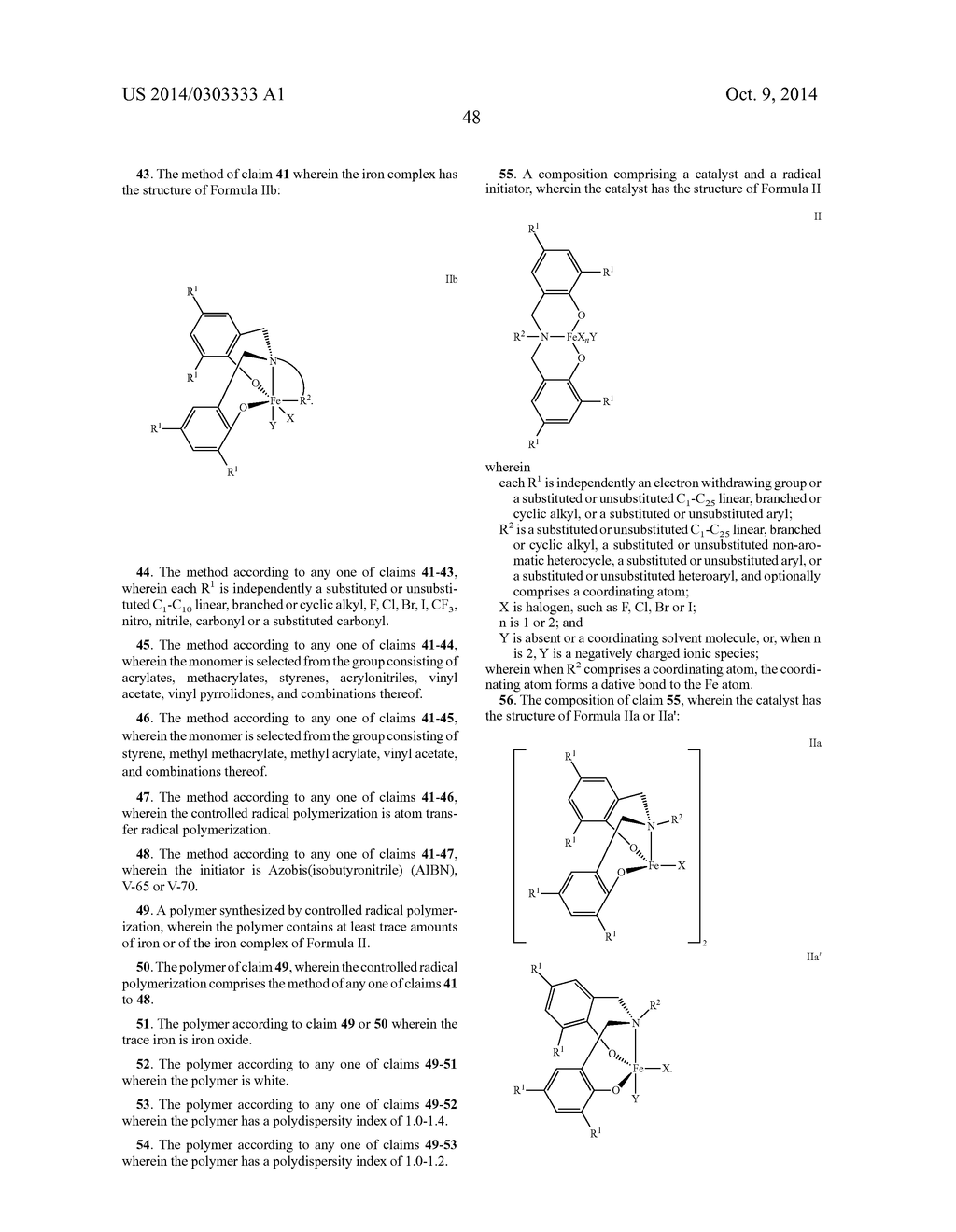 IRON BISPHENOLATE COMPLEXES AND METHODS OF USE AND SYNTHESIS THEREOF - diagram, schematic, and image 72
