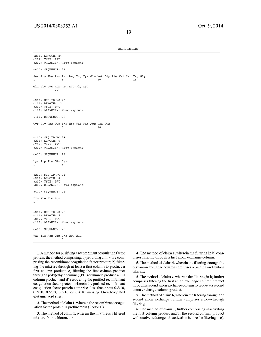 METHODS FOR PROCESSING COAGULATION FACTORS - diagram, schematic, and image 26