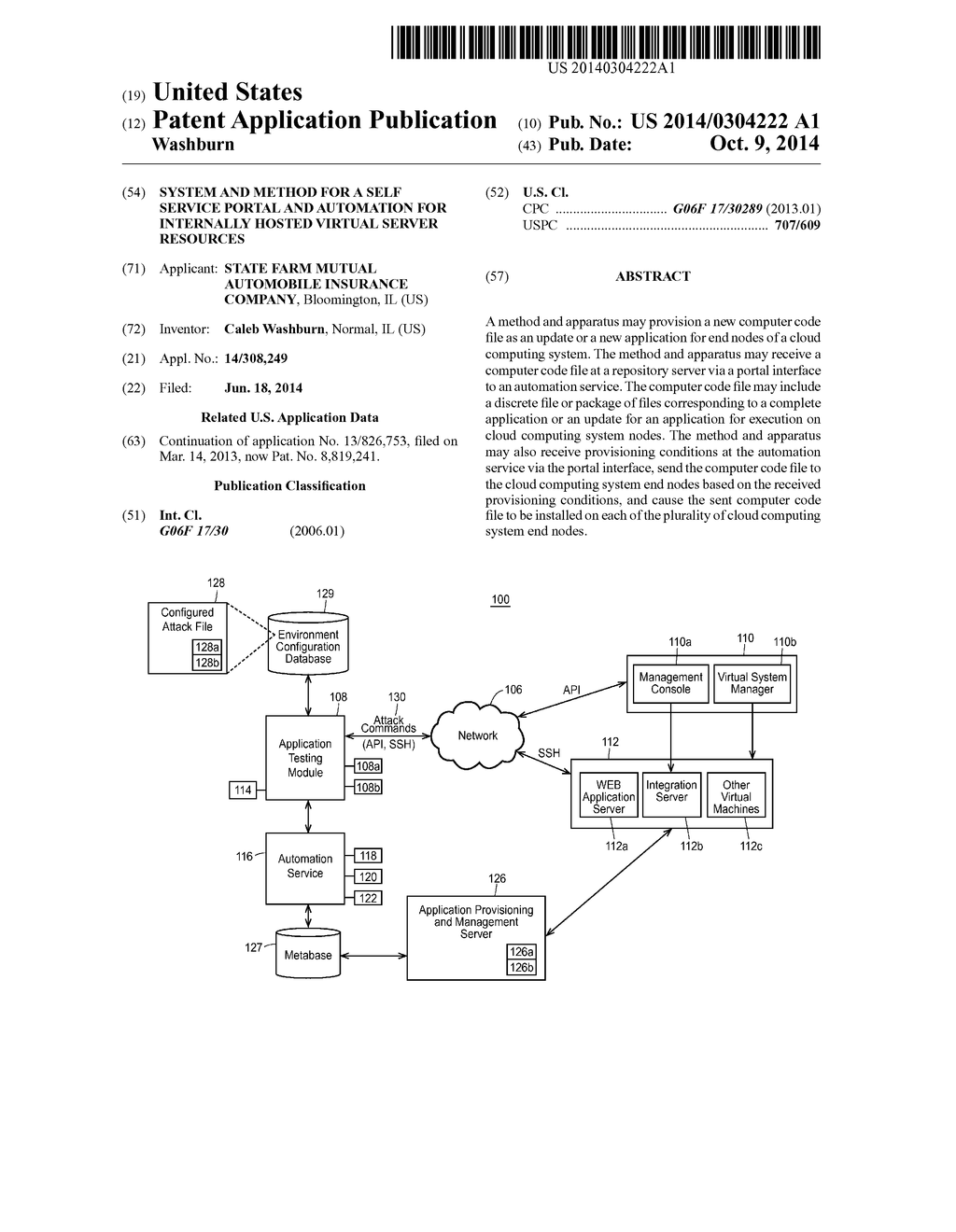 System and Method for a Self Service Portal and Automation for Internally     Hosted Virtual Server Resources - diagram, schematic, and image 01