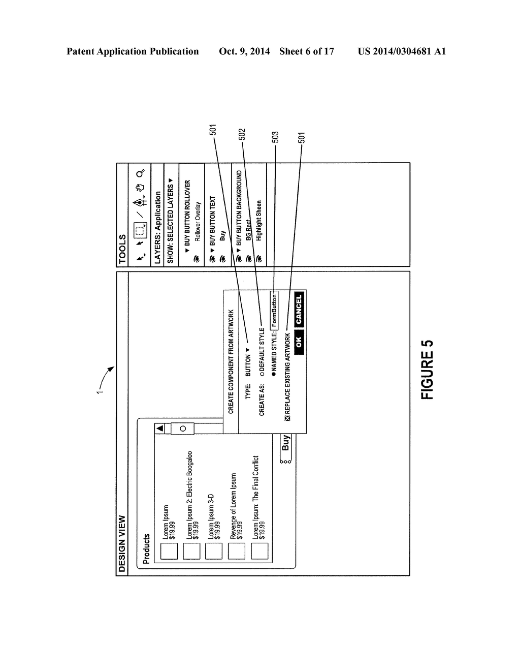 User Interfaces, Methods, and Systems for Developing Computer Applications     Using Artwork - diagram, schematic, and image 07