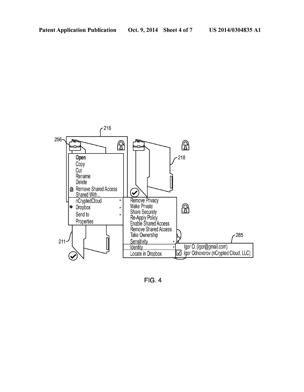 MULTI-IDENTITY FOR SECURE FILE SHARING - diagram, schematic, and image 05