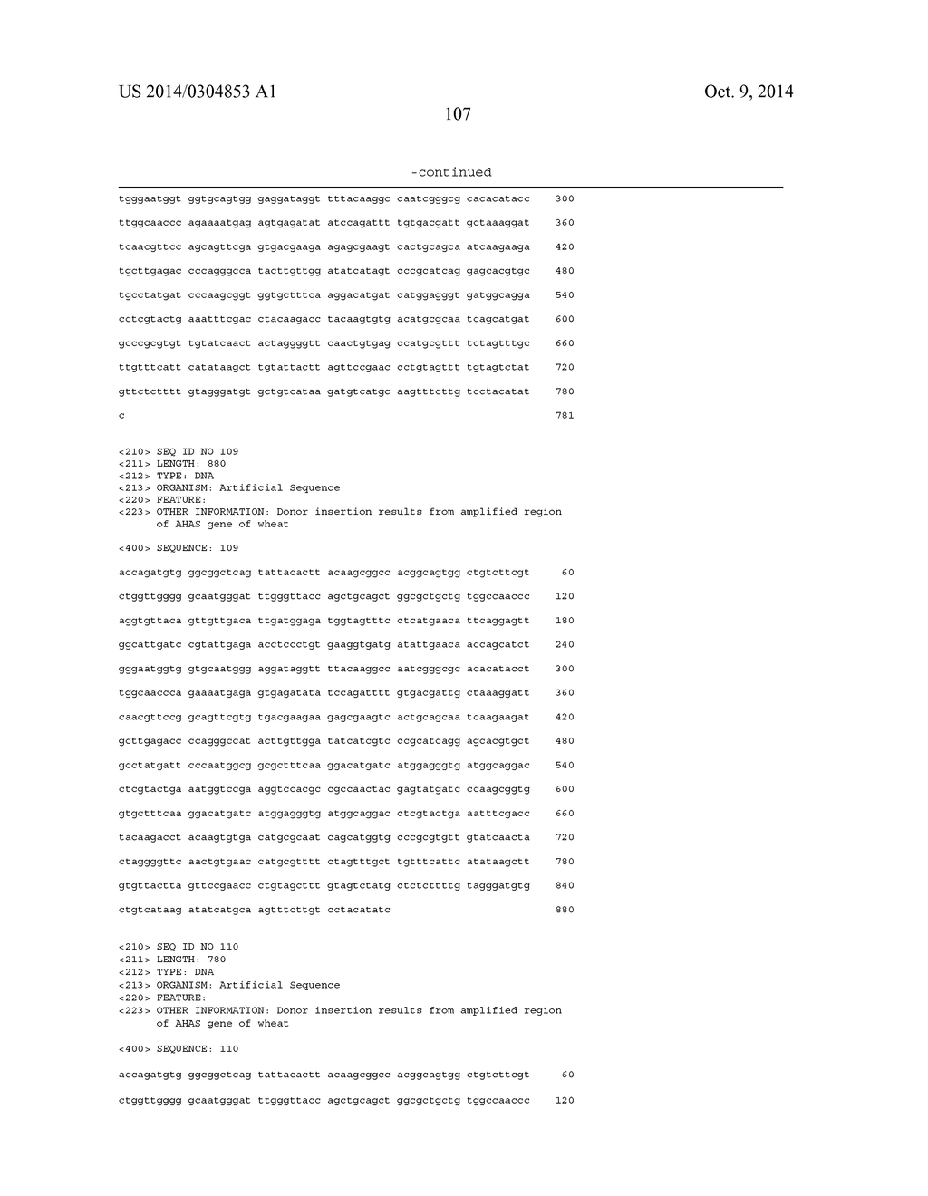 METHODS AND COMPOSITIONS FOR INTEGRATION OF AN EXOGENOUS SEQUENCE WITHIN     THE GENOME OF PLANTS - diagram, schematic, and image 129