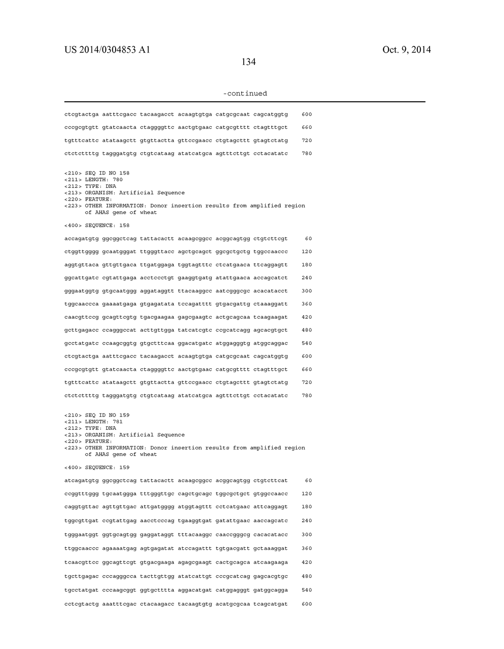 METHODS AND COMPOSITIONS FOR INTEGRATION OF AN EXOGENOUS SEQUENCE WITHIN     THE GENOME OF PLANTS - diagram, schematic, and image 156