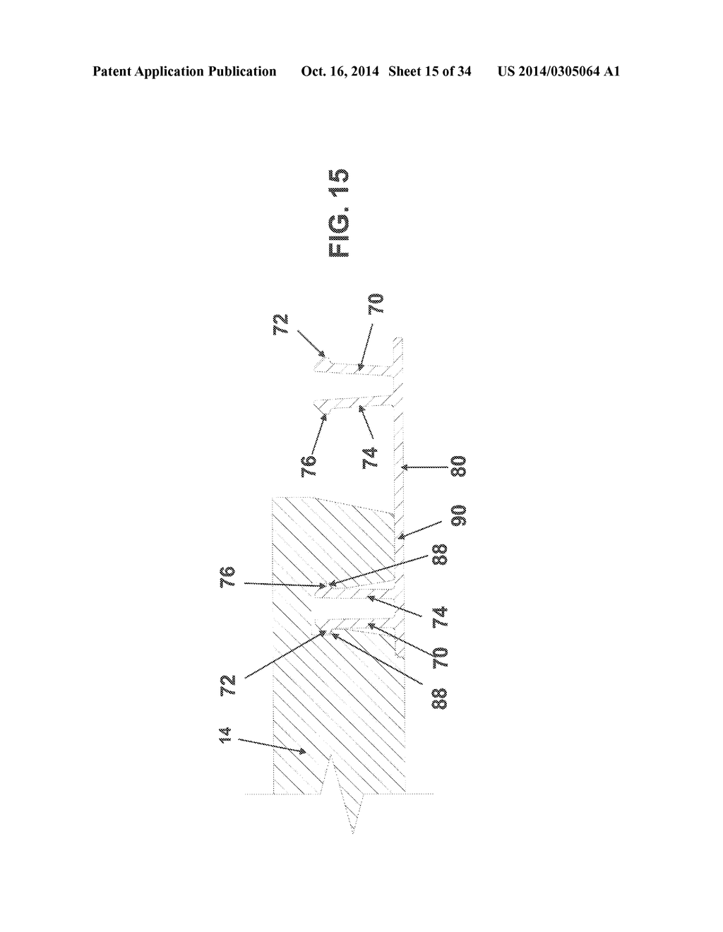 CONNECTOR AND SYSTEM FOR MECHANICALLY JOINING ABUTTING CONSTRUCTION     ELEMENTS - diagram, schematic, and image 16