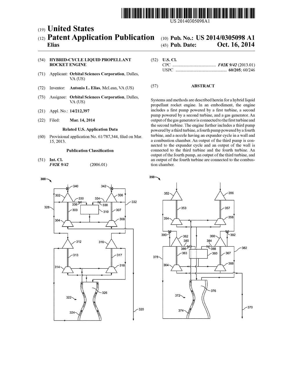 HYBRID-CYCLE LIQUID PROPELLANT ROCKET ENGINE - diagram, schematic, and image 01