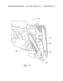 Chain saw chain containment device diagram and image