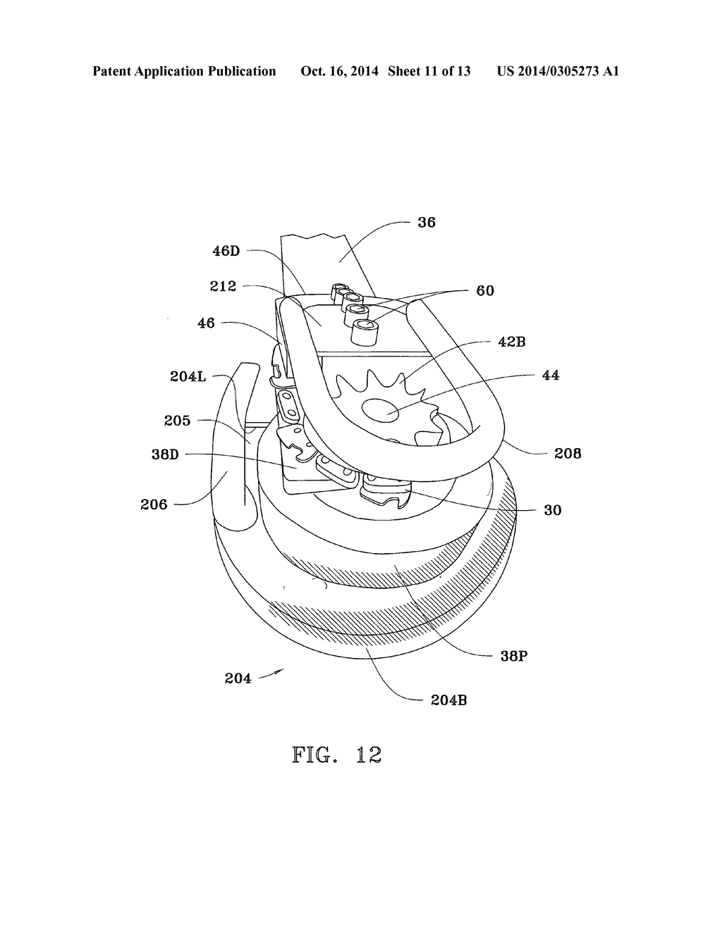 Chain saw chain containment device - diagram, schematic, and image 12