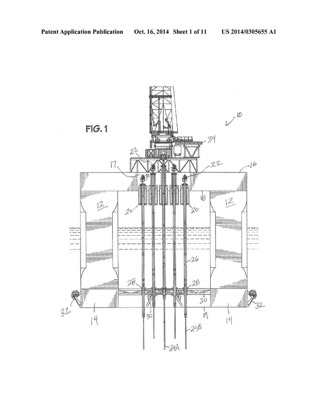 RISER TENSIONER CONDUCTOR FOR DRY-TREE SEMISUBMERSIBLE - diagram, schematic, and image 02