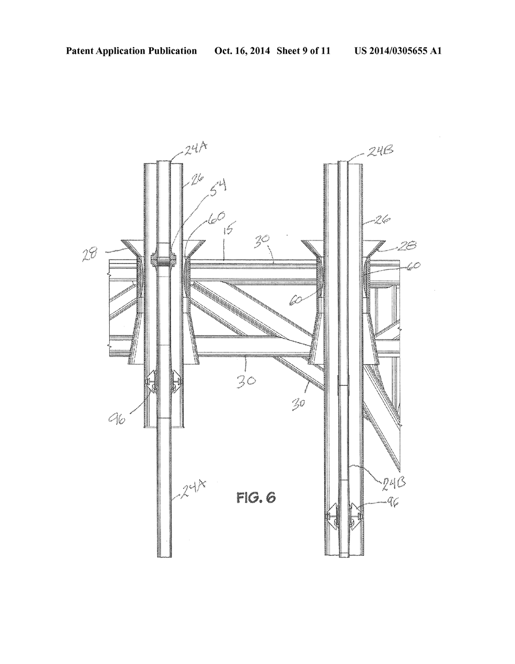 RISER TENSIONER CONDUCTOR FOR DRY-TREE SEMISUBMERSIBLE - diagram, schematic, and image 10