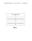 Reference image selection for motion ghost filtering diagram and image