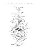 SEPARABLE AND INTEGRATED HEAT SINKS FACILITATING COOLING MULTI-COMPNENT     ELECTRONIC ASSEMBLY diagram and image