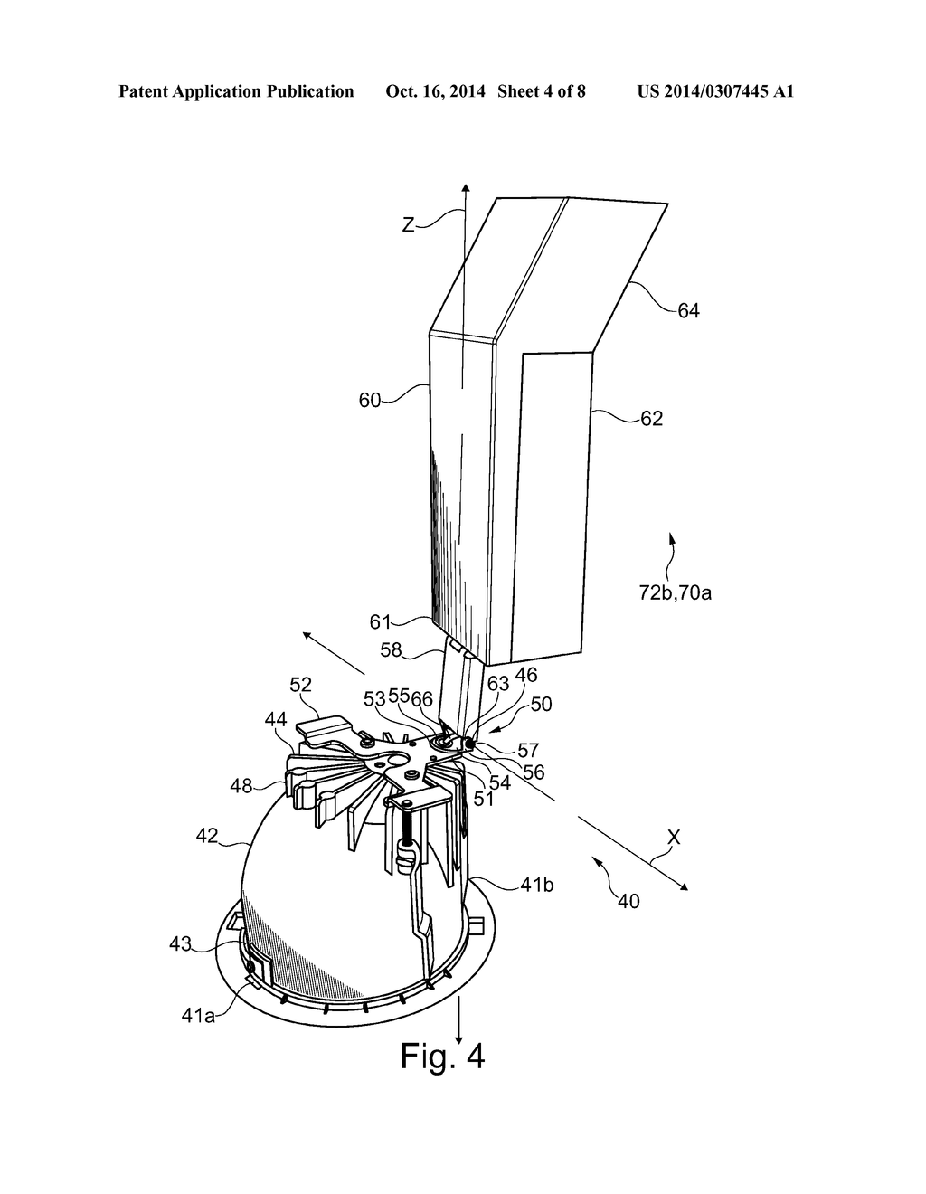 Recessed Light Fixture with Two-Axis Rotational Arm - diagram, schematic, and image 05