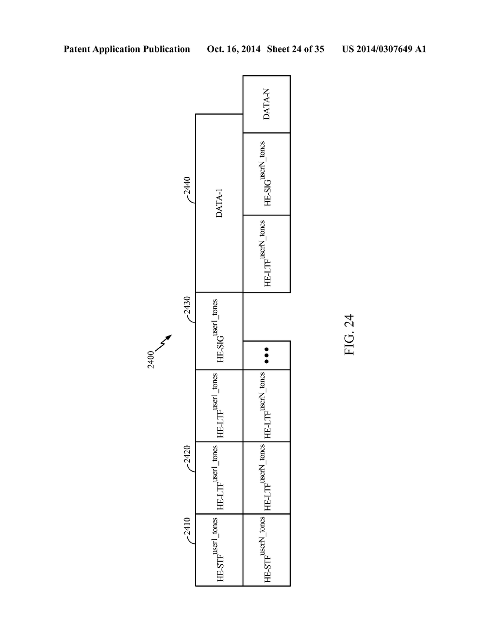 SYSTEMS AND METHODS FOR BACKWARDS-COMPATIBLE PREAMBLE FORMATS FOR MULTIPLE     ACCESS WIRELESS COMMUNICATION - diagram, schematic, and image 25