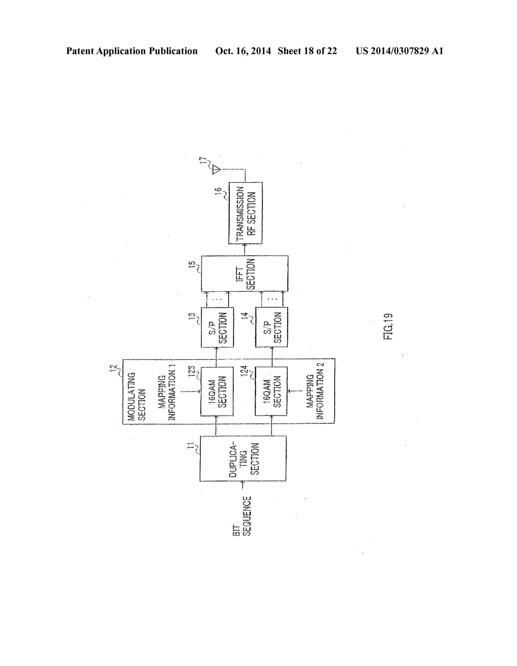 TRANSMITTING APPARATUS AND TRANSMITTING METHOD - diagram, schematic, and image 19