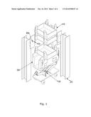 Last-in, first-out bottom-loading, bottom-deloading vertical storage and     retrieval system and method of manufacture diagram and image