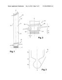 TURBOMACHINE VANE COOPERATING WITH A VANE RETENTION DISK diagram and image