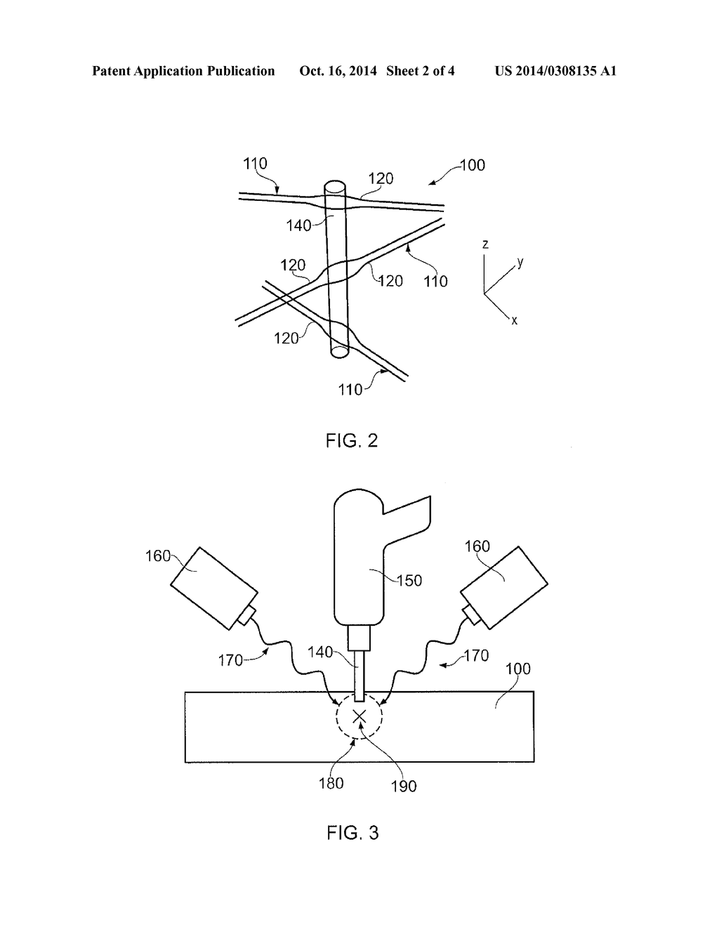 METHOD OF THROUGH-THICKNESS REINFORCING A LAMINATED MATERIAL - diagram, schematic, and image 03