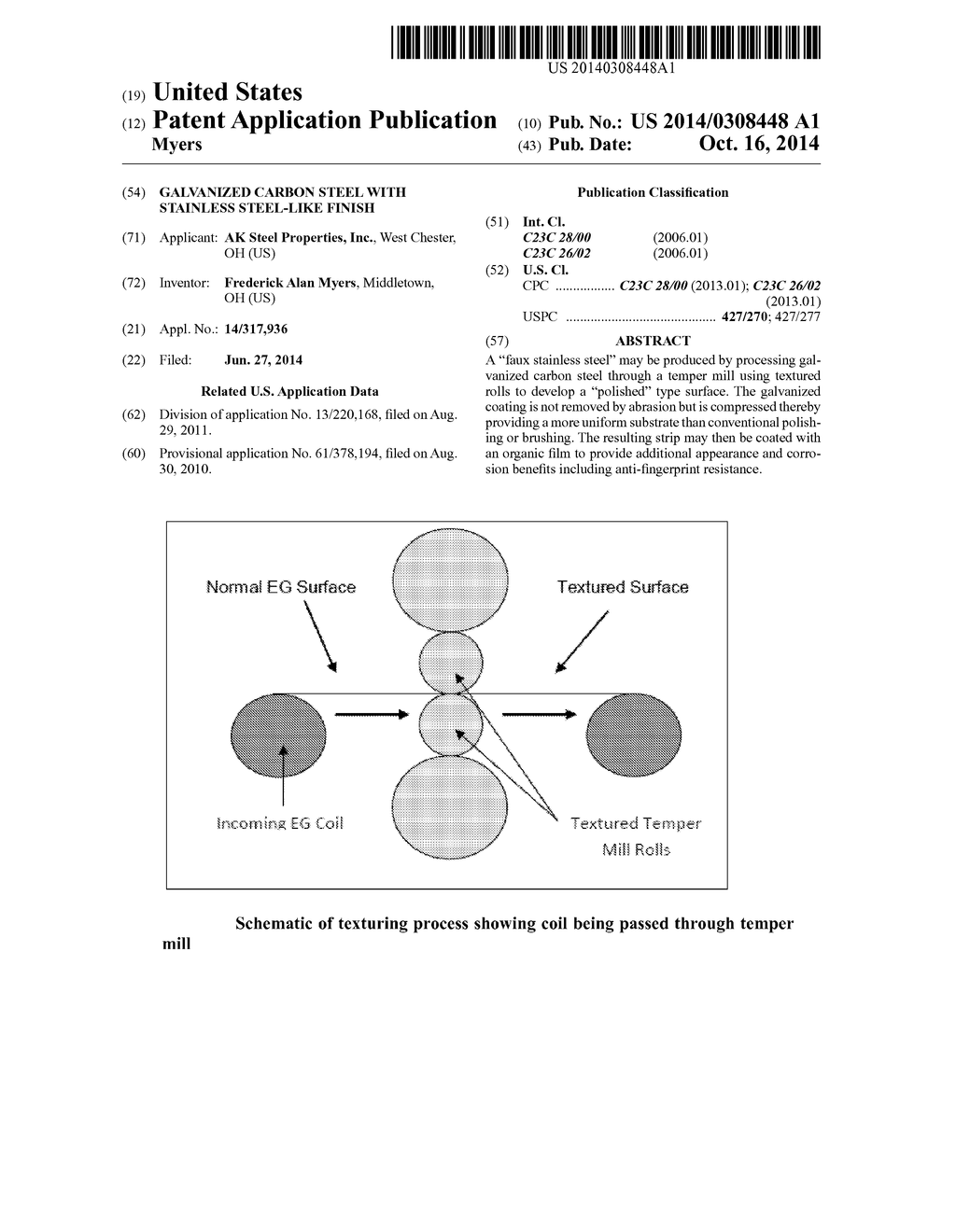 GALVANIZED CARBON STEEL WITH STAINLESS STEEL-LIKE FINISH - diagram, schematic, and image 01