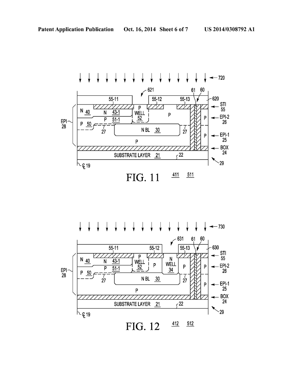 METHODS OF PRODUCING BIPOLAR TRANSISTORS HAVING EMITTER-BASE JUNCTIONS OF     VARYING DEPTHS AND/OR DOPING CONCENTRATIONS - diagram, schematic, and image 07