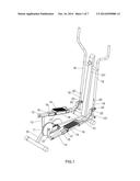 Oblong Orbital Exercising Machine Having Adjustable and Extendable Trace     of Movement diagram and image