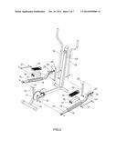 Oblong Orbital Exercising Machine Having Adjustable and Extendable Trace     of Movement diagram and image