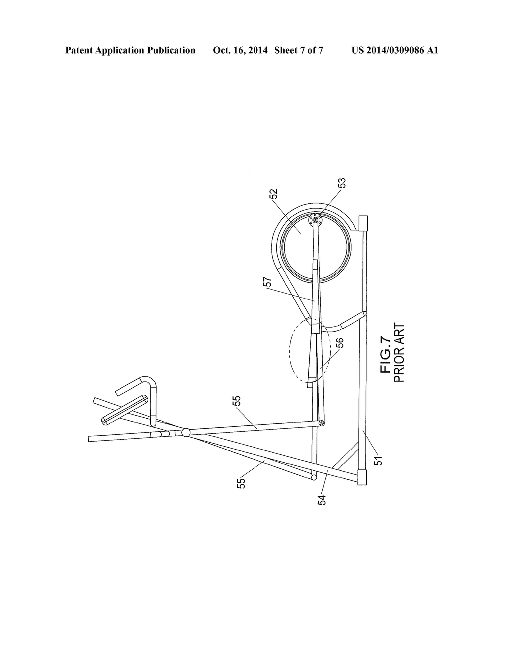 Oblong Orbital Exercising Machine Having Adjustable and Extendable Trace     of Movement - diagram, schematic, and image 08