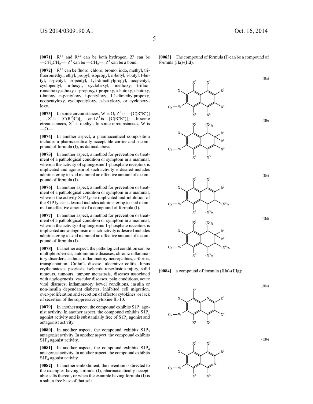 BICYCLIC ARYL SPHINGOSINE 1-PHOSPHATE ANALOGS - diagram, schematic, and image 06