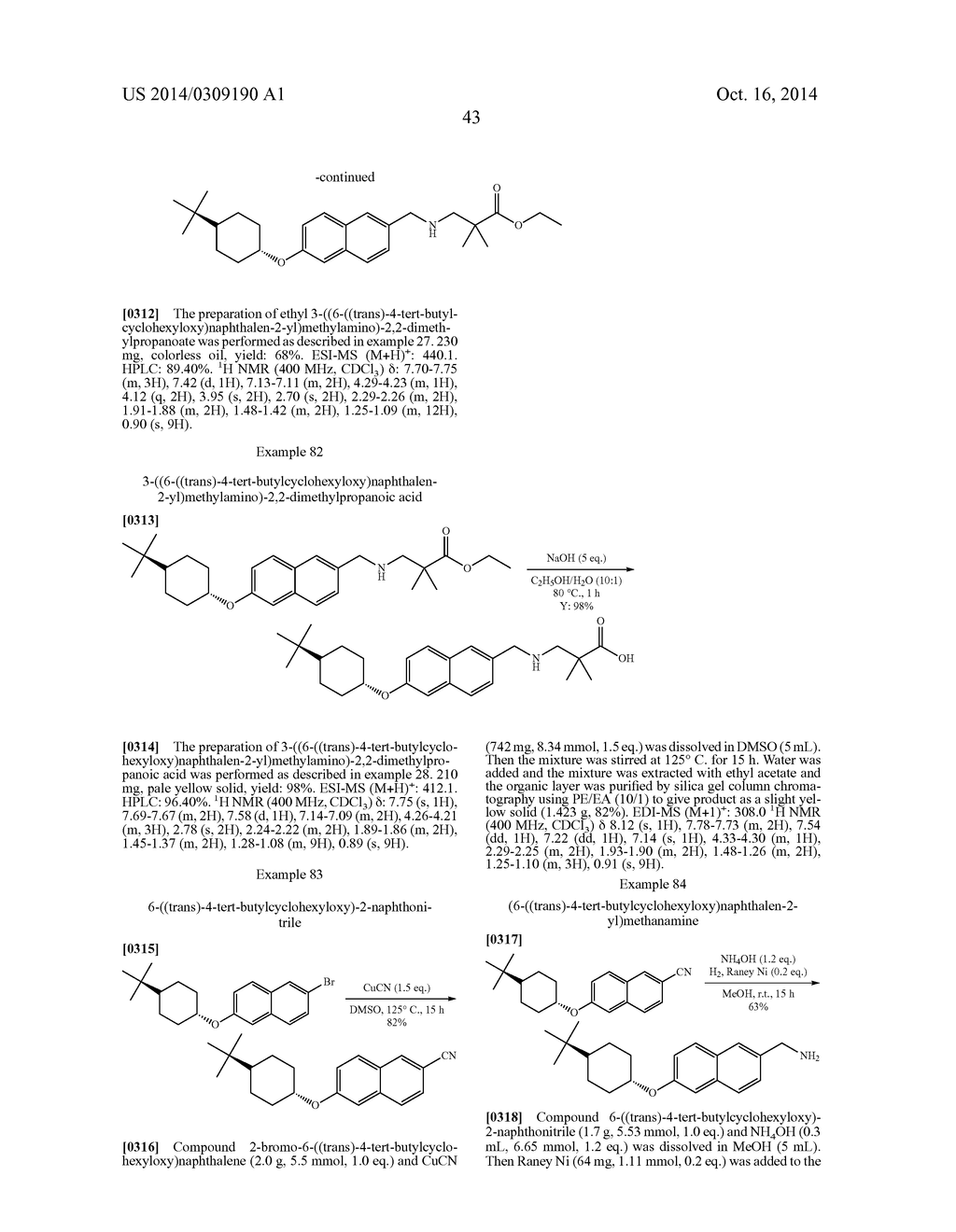 BICYCLIC ARYL SPHINGOSINE 1-PHOSPHATE ANALOGS - diagram, schematic, and image 44