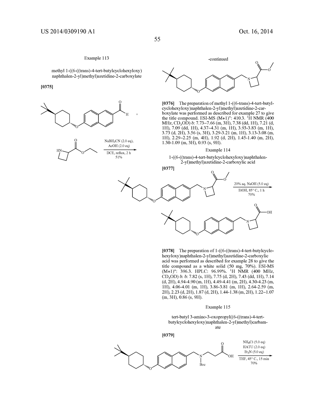 BICYCLIC ARYL SPHINGOSINE 1-PHOSPHATE ANALOGS - diagram, schematic, and image 56