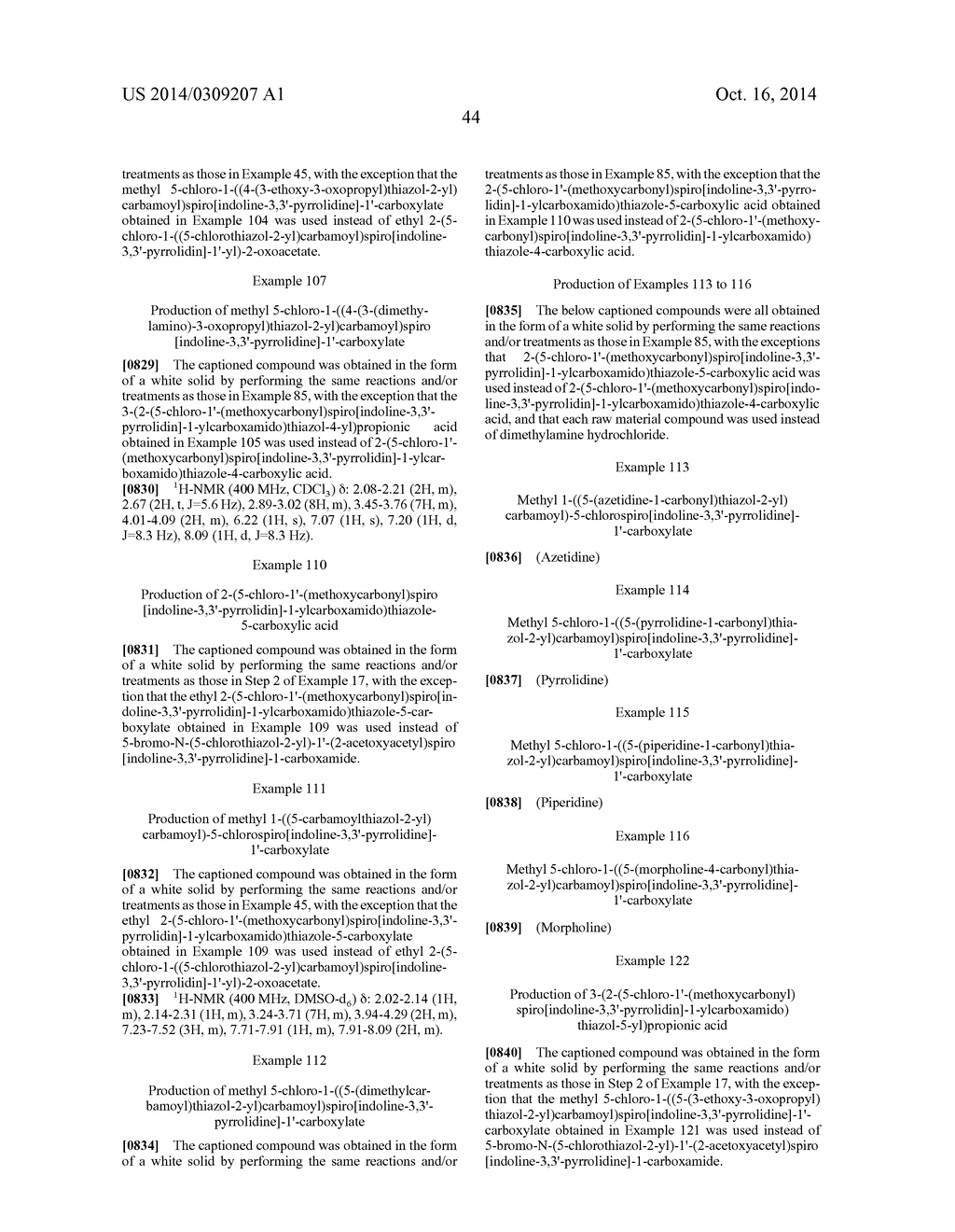 NOVEL SPIROINDOLINE COMPOUND, AND MEDICINAL AGENT COMPRISING SAME - diagram, schematic, and image 46