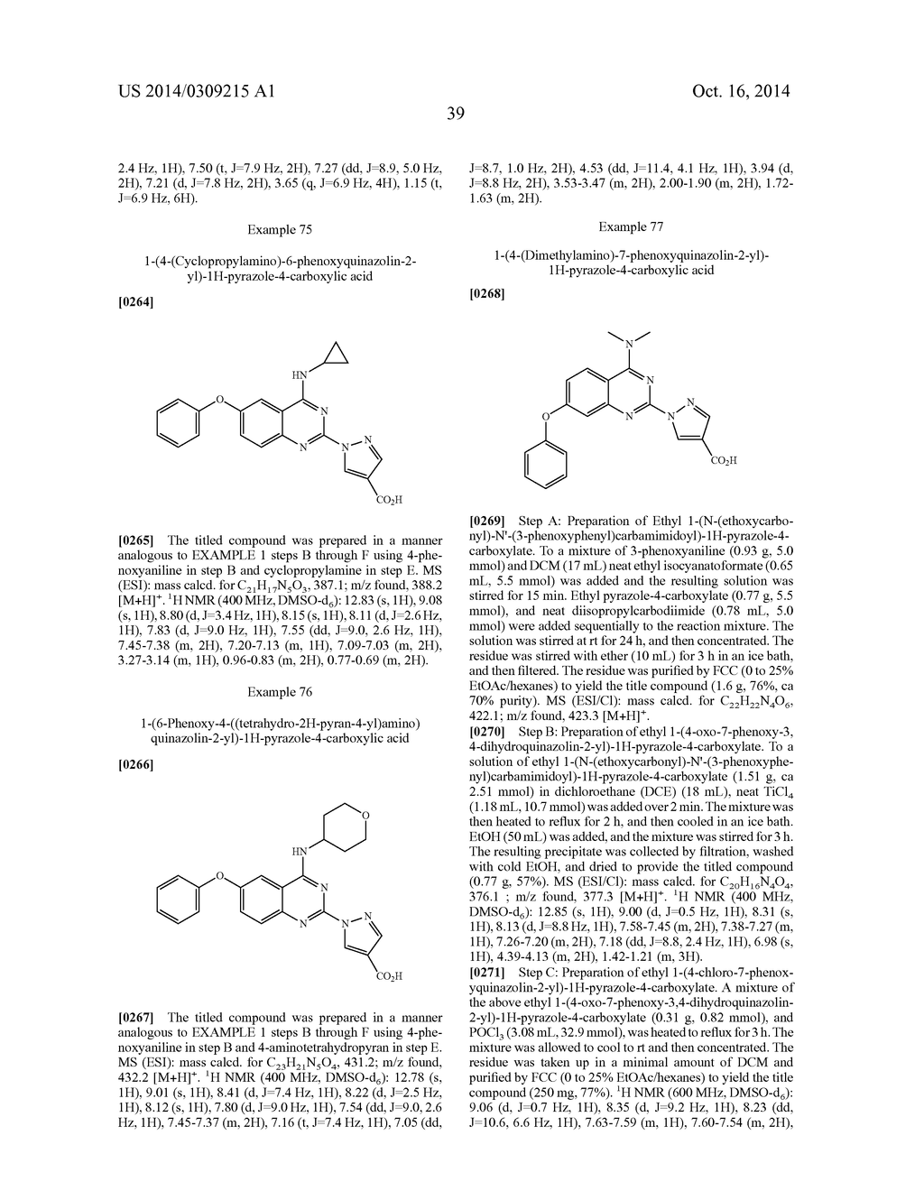 4-AMINOQUINAZOLIN-2-YL-1-PYRRAZOLE-4-CARBOXYLIC ACID COMPOUNDS AS PROLYL     HYDROXYLASE INHIBITORS - diagram, schematic, and image 40