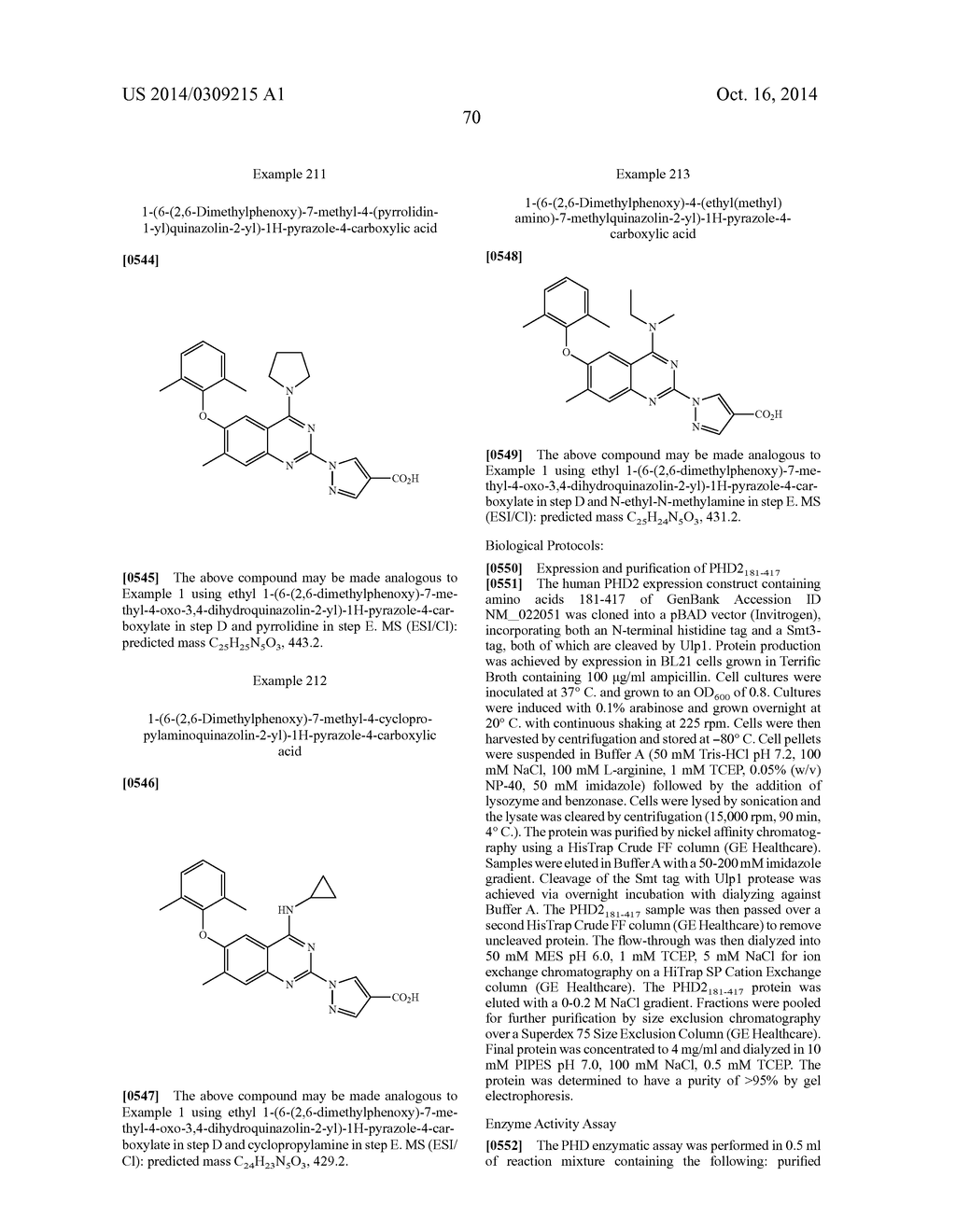 4-AMINOQUINAZOLIN-2-YL-1-PYRRAZOLE-4-CARBOXYLIC ACID COMPOUNDS AS PROLYL     HYDROXYLASE INHIBITORS - diagram, schematic, and image 71