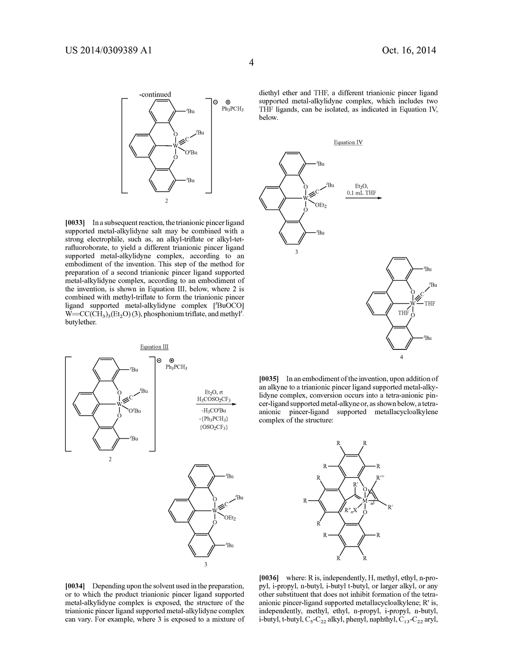 TRIDENTATE PINCER LIGAND SUPPORTED METAL-ALKYLIDYNE AND     METALLACYCLOALKYLENE COMPLEXES FOR ALKYNE POLYMERIZATION - diagram, schematic, and image 19