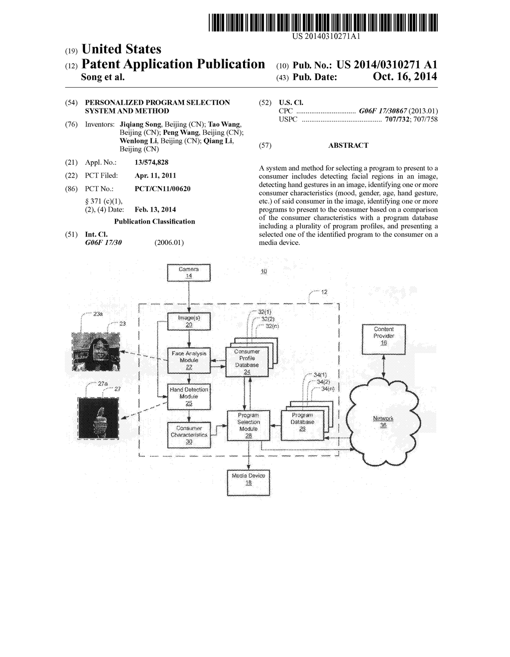 PERSONALIZED PROGRAM SELECTION SYSTEM AND METHOD - diagram, schematic, and image 01