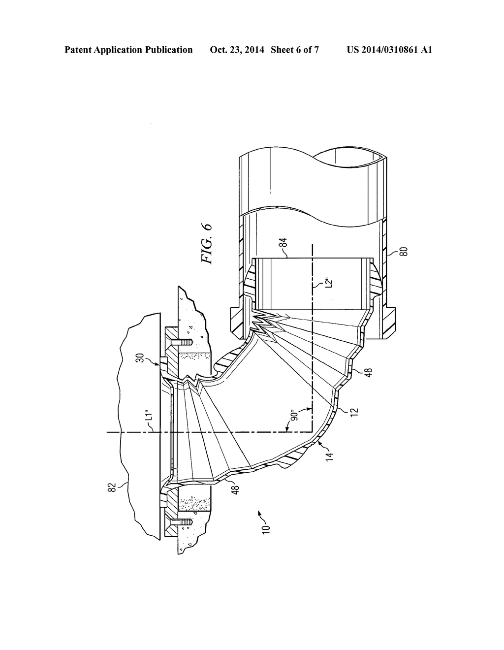 FLEXIBLE FLANGE APPARATUS FOR CONNECTING CONDUITS AND METHODS FOR     CONNECTING SAME - diagram, schematic, and image 07