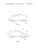 Footwear Cleat Particularly For Soccer diagram and image