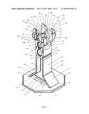 MULTI-FUNCTION STACKABLE CHAIR FOR CONCRETE REINFORCING ELEMENTS diagram and image