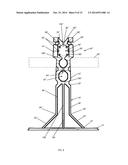 MULTI-FUNCTION STACKABLE CHAIR FOR CONCRETE REINFORCING ELEMENTS diagram and image