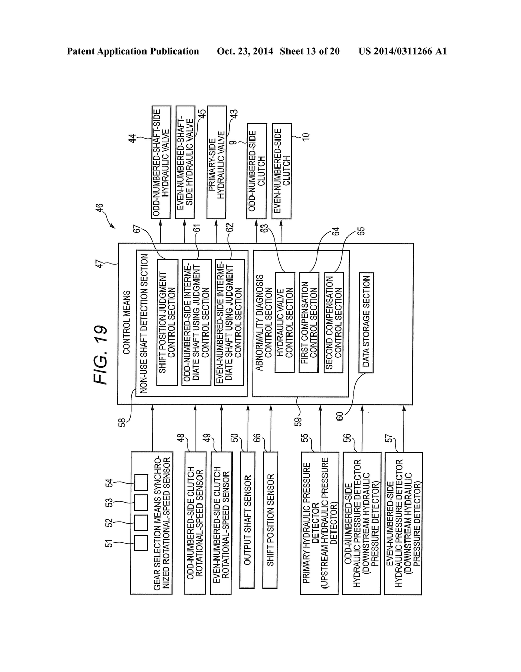 CONTROL DEVICE FOR TRANSMISSION - diagram, schematic, and image 14