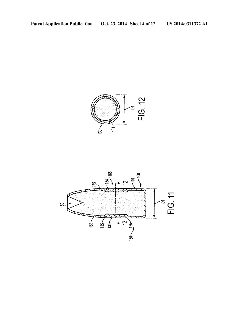 MULTI-COMPONENT BULLET WITH CORE RETENTION FEATURE AND METHOD OF     MANUFACTURING THE BULLET - diagram, schematic, and image 05