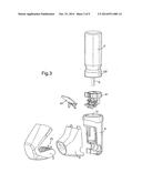 DISPENSER CAP ARRANGEMENT diagram and image