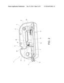 ELECTRICALLY-CONTROLLED ACTUATOR DEVICE, AND WASHING AGENTS DISPENSING     DEVICE COMPRISING SUCH AN ACTUATOR DEVICE diagram and image